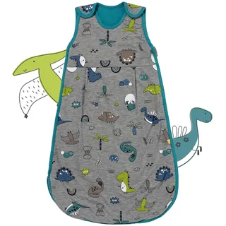 schlummersack Schlafsack Baby Sommer 90 cm dünn Dino | Babyschlafsack Frühjahr Sommer 1.0 Tog 1 Tog Baby Schlafsack Sommer | Sommer Schlafsack Baby Baumwolle Frühjahr