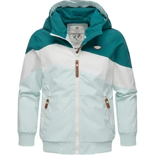 Ragwear Outdoorjacke Kristla Block«, mit Kapuze, blau