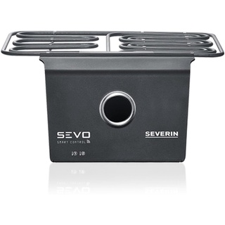 SEVERIN SEVO SMART CONTROL Upgrade Kit für SEVO Elektrogrill, smartes Grill-Modul mit App-Steuerung und OLED Display, für Balkon Grill mit Slow Cooking Option, Schwarz, ZB 8194