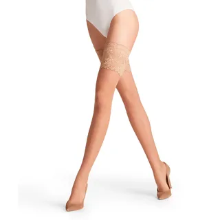 Falke Halterlose Feinstrümpfe "Seidenglatt", Damen, Gr. 9.5-10, beige (4169,