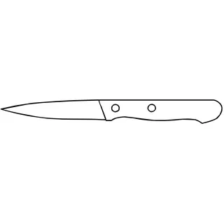 Güde Solingen - Spickmesser gestanzt, 8 cm, Edelholz, GAMMA, Office Messer