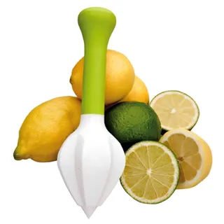 IBILI 780900 Manuelle Zitruspresse 18 cm aus Nylon, weiß/grün, 18 x 6 x 6 cm