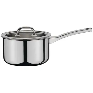 Spring 0615530618 Finesse Stielkasserolle hoch mit Deckel, Edelstahl, silber, 15,6 x 22,8 x 40,6 cm