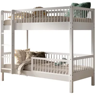 Home Affaire Etagenbett Buche massiv 90 x 190 cm weiß