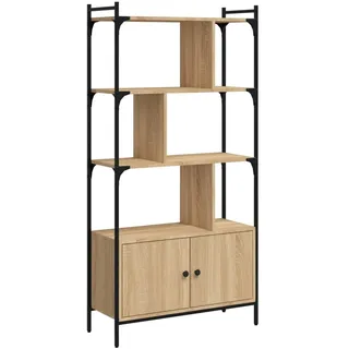 vidaXL Bücherregal mit Tür Sonoma-Eiche 76,5x30x154,5 cm Holzwerkstoff