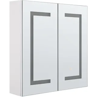 Beliani Mazarredo 60 cm weiß mit LED