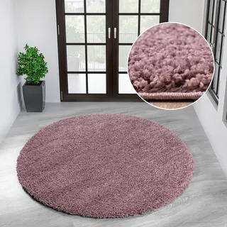 MY HOME »Shaggy 30« rund 30 mm Höhe Teppich in Uni-Farben, besonders weich und kuschelig,