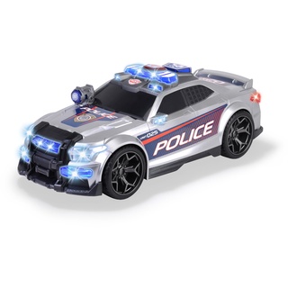 Dickie Toys - Street Force – 33 cm großes Polizeiauto mit Motor, Blaulicht, Sirene, Kofferraum, Polizei-Spielzeugauto für Kinder ab 3 Jahre