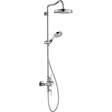 Bild von Axor Montreux Showerpipe mit Thermostat, Kopfbrause 240 1jet brushed black chrome