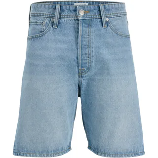 Shorts "JJITONY JJORIGINAL SHORTS AKM 111 PLS", Herren, Gr. 44 (5XL), N-Gr, light blau denim, Web, Obermaterial: 100% Baumwolle, JACK & JONES PLUSSIZE, Abriebeffekte, relaxed fit knielang, Hosen Shorts