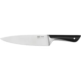 Tefal Jamie Oliver K26701", 20 cm, hohe Schneideleistung, unverwechselbares Design, widerstandsfähige und langlebige Klingen, Edelstahl, schwarz,