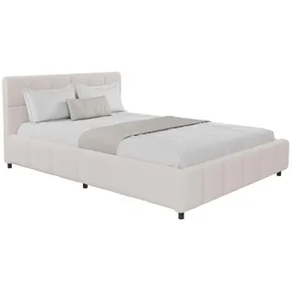 Juskys Polsterbett Florenz 140 x 200 cm Creme