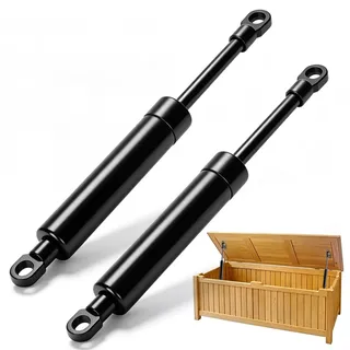 2 Stück 200 N Gasdruckfedern, 250 mm Gasdruckdämpfer mit M8-Augösen, Liftstützen für Truhe, Schrank, Möbelklappe, Bettkasten und Deckel