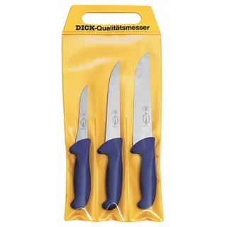 Friedr. Dick Dick ErgoGrip Messerset 3-tlg. Blau/Silber