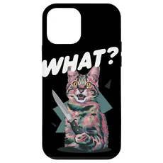 Hülle für iPhone 12 mini Katze Messer Design Witzige Tier Katzen