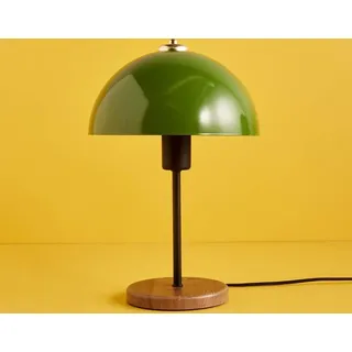 Opviq, Hochwertige Tischlampe, 100% Metall, MDF-Basis, Durchmesser: 23 cm, Höhe: 35 cm, Kabel: 150 cm, E27 Fassung, Max 40 W, Grüner Farbton, Modernes skandinavisches Design. - Grün