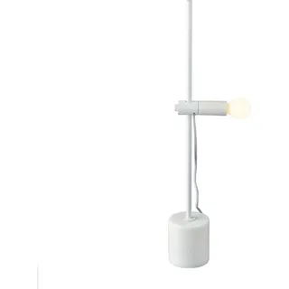 ACA Tischleuchte mit 1xE14-Fassung, weißer Marmor + Metall, D9xH58CM,  OD581T58W