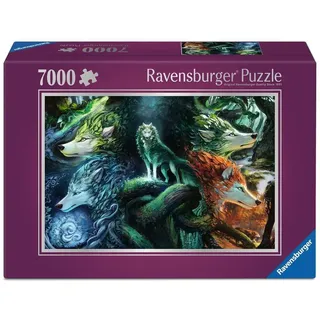 Ravensburger Puzzle 12001423 - Das Flüstern des Waldes 7000 Teile Wölfe-Puzzle für Puzzle-Profis und Fantasy-Fans ab 14 Jahren