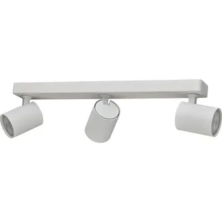 Oktaplex Bora Deckenstrahler inkl. GU10 Leuchtmittel 4000K Neutralweiß Schwenkbar Aluminium 3-flammig Weiß