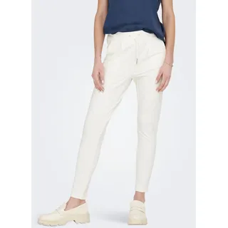Jogger Pants ONLY "ONLPOPTRASH LIFE EASY COL PANT PNT NOOS", Damen, Gr. M (38), Länge 30, weiß (cloud dancer), Milano Rib, Obermaterial: 63% Viskose, 32% Nylon, 5% Elasthan, unifarben, regular fit lang, Hosen Jogger Pants, Viskosemischung, regular fit