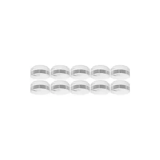 Hekatron Rauchwarnmelder 10er Set inkl. 10 Jahres-Batterie batteriebetrieben (Ø x H) 104 mm x 48 mm