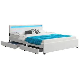 Juskys Lyon 180 x 200 cm weiß