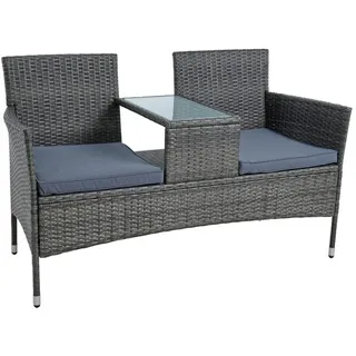 Estexo Polyrattan 58 x 84 x 58 cm Grau