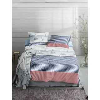 IRISETTE Easy 8089 Multi Baumwolle Seersucker 155 x 220 cm + 80 x 80 cm