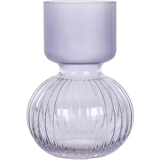 Beliani Blumenvase THETIDIO Glas 26 cm Violett