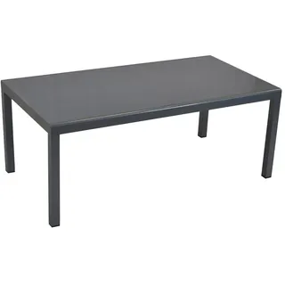 Merxx Gartentisch 190 x 100 x 75 cm Silber/Glas