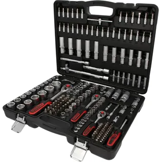 KS Tools Steckschlüssel-Satz 1/4 Zoll + 3/8 Zoll + 1/2 Zoll 179-tlg.