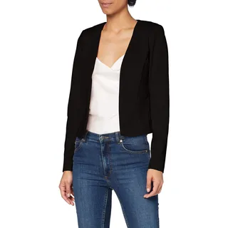ICHI IHKATE SHORT BL Damen Blazer Kurzblazer Jacke Kurzblazer mit Stretch, Größe:M, Farbe:Black (194008)