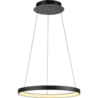 Paul Neuhaus Pendelleuchte HOOP LED LBH 57x57x180 cm schwarz Hängelampe - Schwarz