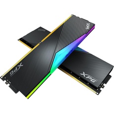 Bild ADATA XPG LANCER RGB Black Edition DIMM Kit 32GB, DDR5-8000, CL38-48-48, on-die ECC (AX5U8000C3816G-DCLARBK)