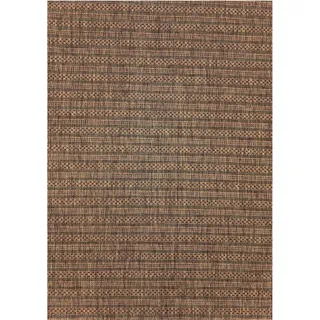 Teppium In & Outdoor Teppich Einfarbig Flachgewebe Wetterfest Balkon Terrasse Wohnzimmer Skandinavisches Boho, Grösse: 120x170 cm - Kupfer