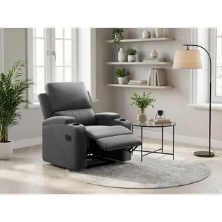 OTTO home Relaxsessel Napori Polyester 87 x 105 x 94 cm Schwarz mit Relaxfunktion
