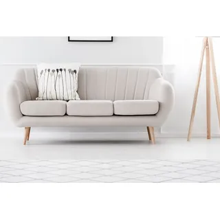 Teppich ME GUSTA "Vivica 200" Gr. 31, blau (graublau, weiß), B:80cm H:20mm L:250cm, Kunstfaser, Teppiche, Teppich, besonders weich durch Microfaser, Wohnzimmer