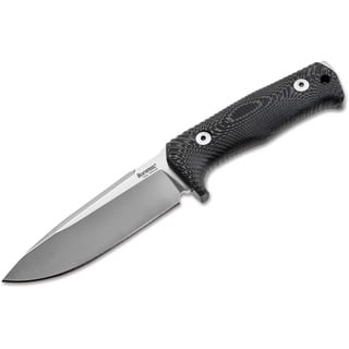 Lionsteel T5 Satin Fahrtenmesser Schwarz, Klingenlänge: 12,8 cm, 02LS023