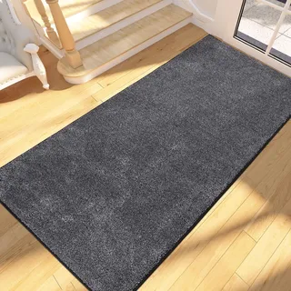 FCSDETAIL Schmutzfangmatte Innen Lang 80 x 178 cm, rutschfeste waschbare Fußmatte, Sauberlaufmatte, absorbierend Türmatte, Fussmatte Läufer Teppich für Hund, Eingang, Haustür, Flur, Küchen, Korridor