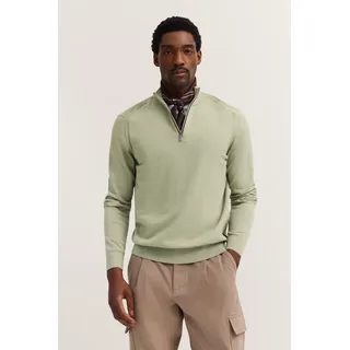 Bugatti Herren, Pullover Troyer Stehkragen Kaschmir-Anteil Regular Fit",