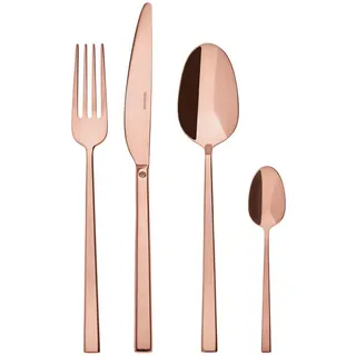 Sambonet Besteckset , Kupferfarben , Metall , 24-teilig , DIN EN ISO 14001, DIN EN ISO 50001, DIN EN ISO 9001 , Besteck, Besteck-Sets