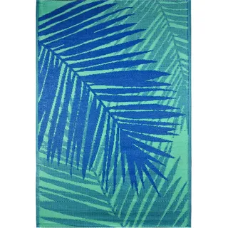 Outdoor Teppich Picknickmatte Modern Malibu 120 x 180cm - Grün, Blau