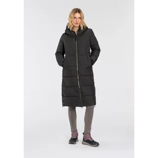 Steppmantel "WMN QLTD CT", Damen, Gr. 46, schwarz, Obermaterial: 100% Polyester. Futter: 100% Polyester. Wattierung: 100% Polyester, G.I.G.A. DX BY KILLTEC, unifarben, hoch geschlossener Ausschnitt, elastischer Bund, Mäntel Steppmantel, wärmend & winddicht & wasserabweisend