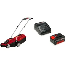 Einhell Akku-Rasenmäher GE-CM 18/32 Li Power X-Change (Li-Ion, 18 V, 32 cm Schnittbreite, Brushless Motor, 3-stufige axiale Schnitthöhenverstellung 30-70 mm, inkl. 4,0 Ah Akku und Ladegerät)