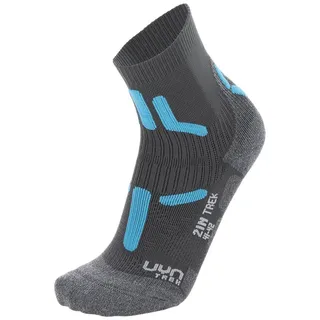 Uyn Woman Trekking 2IN Socks anthracite/turquoise (G439) 37/38