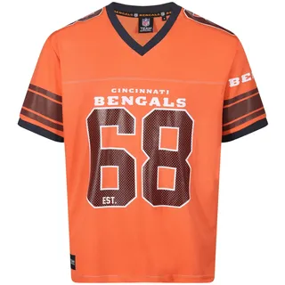 Recovered Cincinnati Bengals Orange NFL Oversized Jersey Trikot Mesh Relaxed Top - 4XL