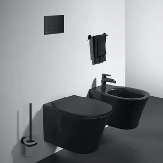 Ideal Standard Connect Air Wand-WC mit WC-Sitz Schwarz