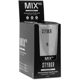 Styrkr Mix90 Dual-carb Energy-drink Einzeldosis-box 95g 12 Einheiten - Black / Silver - One Size