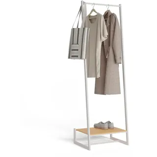 NEWLUX Garderobenständer Hangy One 20 50 x 40 x 160 cm Weiß