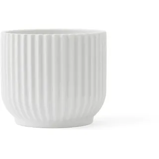 Lyngby Porcelæn Übertopf mittel Lyngby im Bauhaus-Stil Zeitloses Design, Weiss